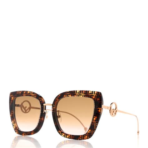 fendi ff0424/f/s|FENDI Acetate Metal F is Fendi Square Cat Eye Sunglasses FF .